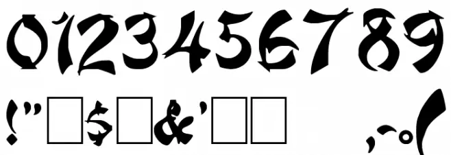 DickChamberlainsDeathF Font OTHER CHARS