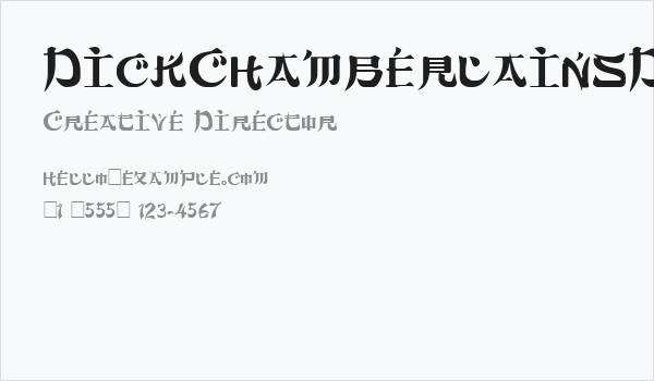 DickChamberlainsDeathF Business Card