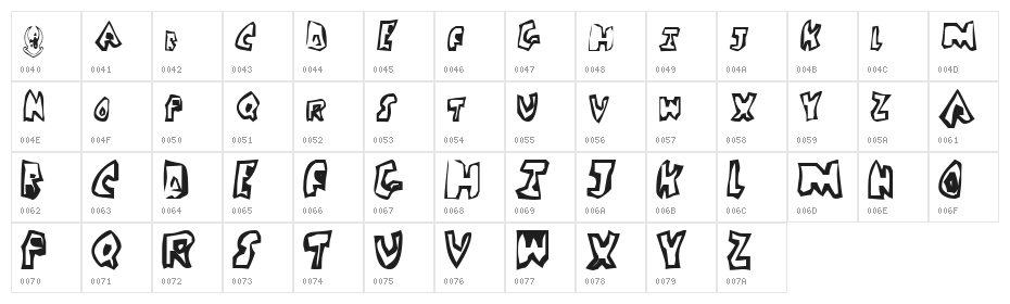 DickSoup Character Map