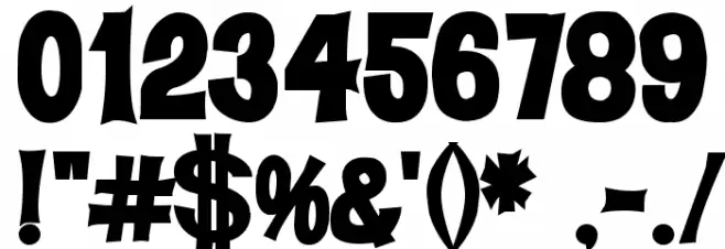 DickVanDykeBold Font OTHER CHARS