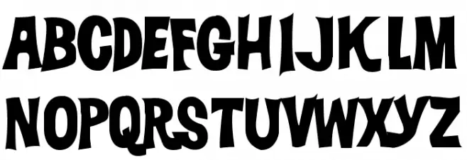 DickVanDykeBold Schriftart Groß