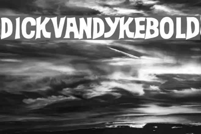 DickVanDykeBold Font examples