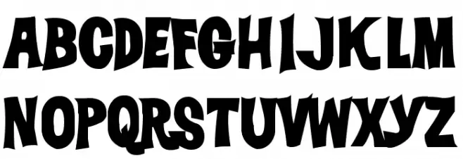 DickVanDykeHeavy Font Litere mari