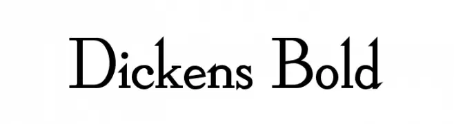Dickens Bold  Frei Schriftart Herunterladen