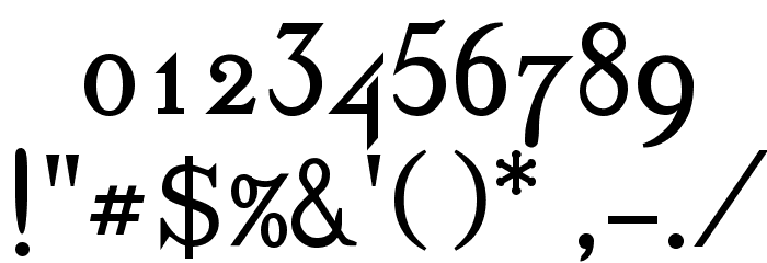 Dickens Bold Font OTHER CHARS