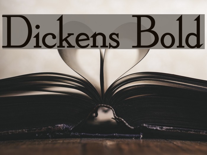 Dickens Bold Font examples