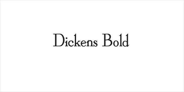 Dickens Bold Logo