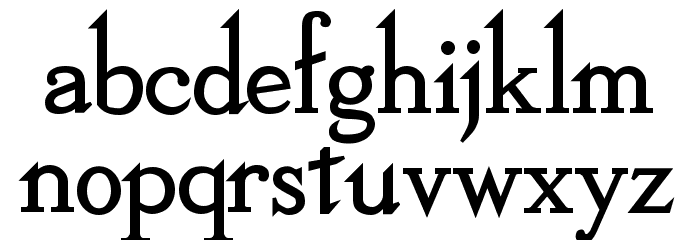 Dickens Bold Font LOWERCASE
