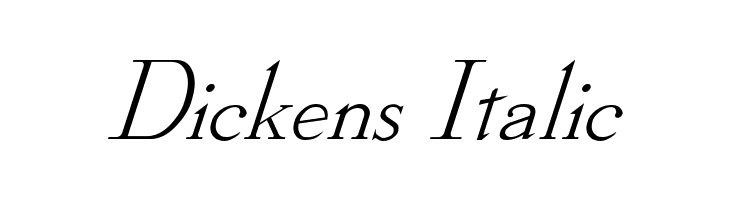 Dickens Italic Font
