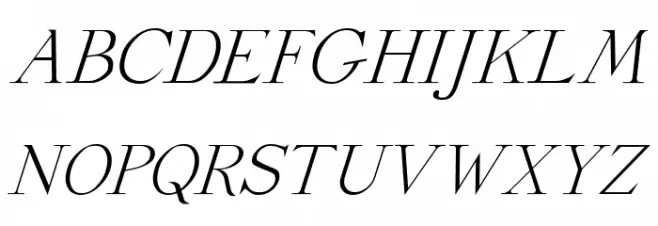 Dickens Italic Fonte MAIÚSCULAS
