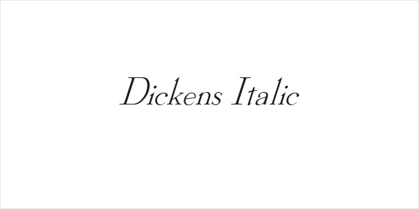 Dickens Italic Logo