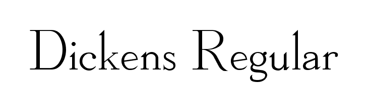Dickens Regular  免费字体下载