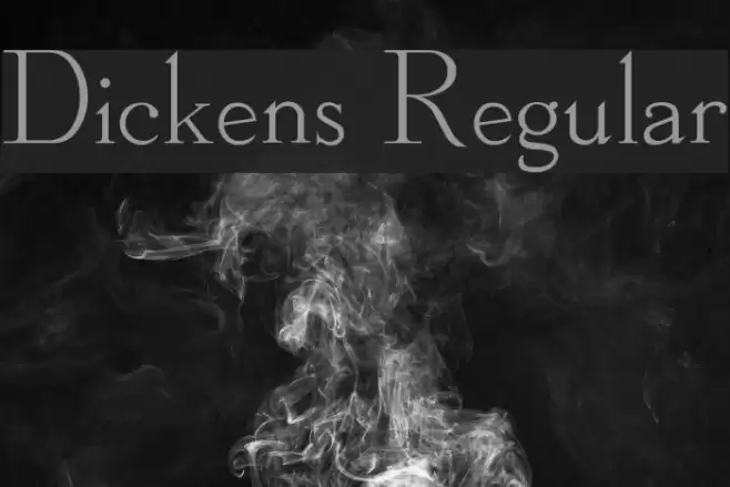 Dickens Regular Font examples