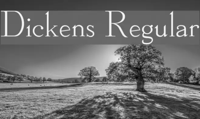 Dickens Regular Font examples