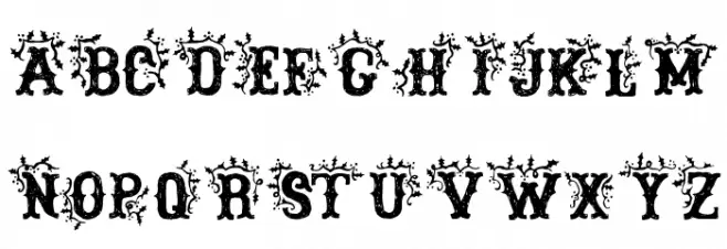 DickensMcQueen Schriftart Groß