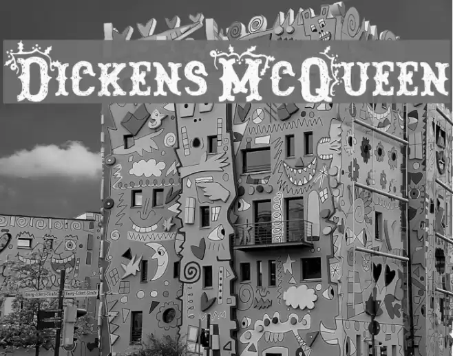 DickensMcQueen Font examples