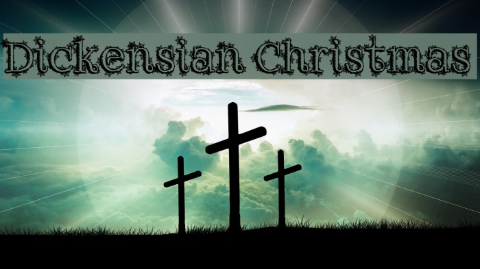 Dickensian Christmas Font examples