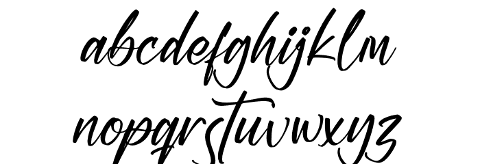 Dickerson Gatory Font LOWERCASE
