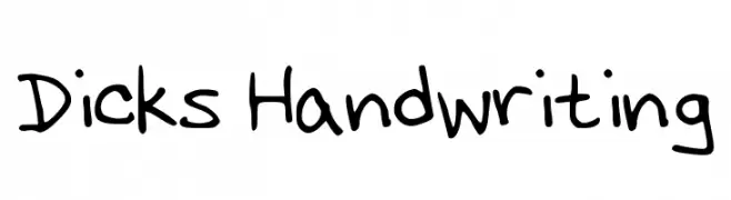 Dicks Handwriting  Fuentes Gratis Descargar