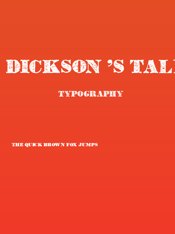 Dickson's Tales Poster