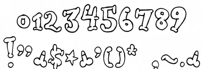 Dickwhipped Lincoln Font OTHER CHARS