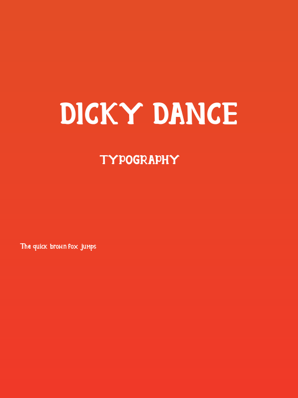 Dicky Dance Poster