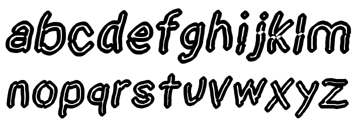 Dictator Chalk Italic Font LOWERCASE