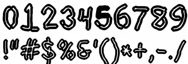 Dictator Chalk Font OTHER CHARS