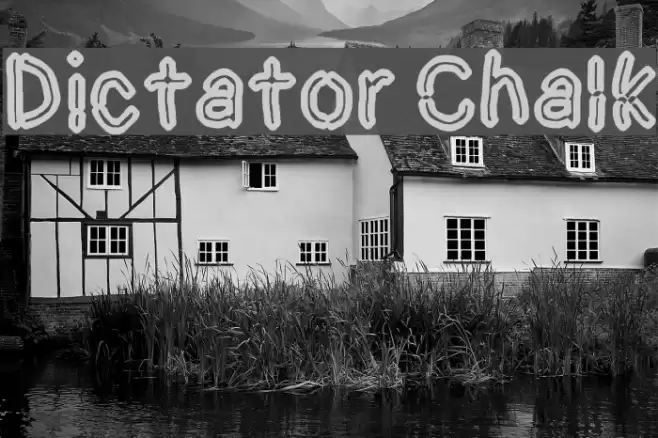 Dictator Chalk Font examples