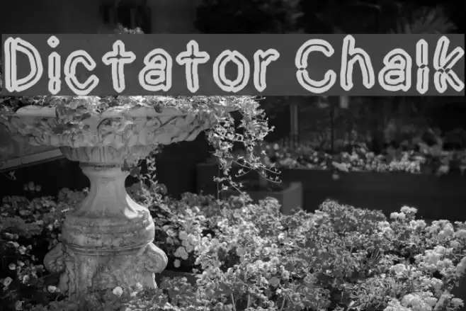 Dictator Chalk Font examples