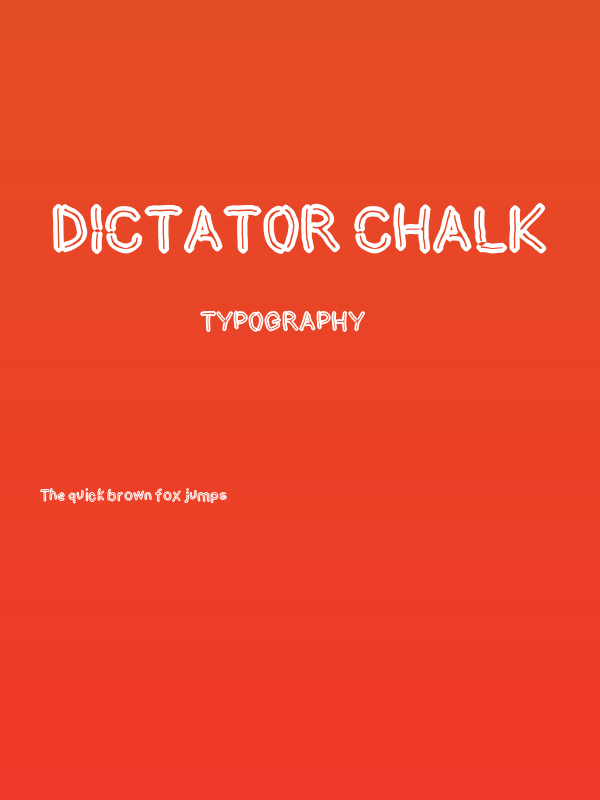 Dictator Chalk Poster