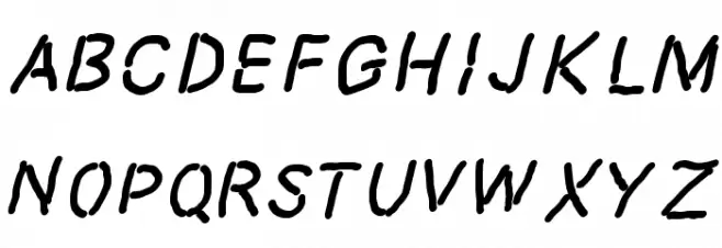 Dictator Italic Fuentes MAYÚSCULAS