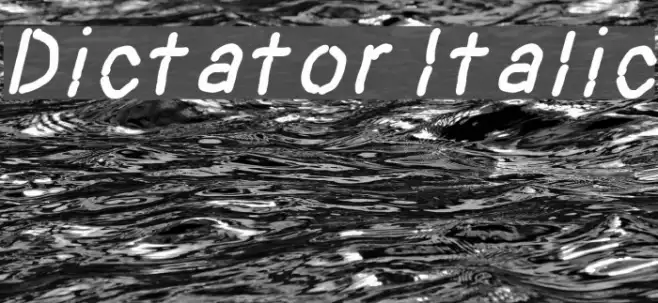 Dictator Italic Example 2