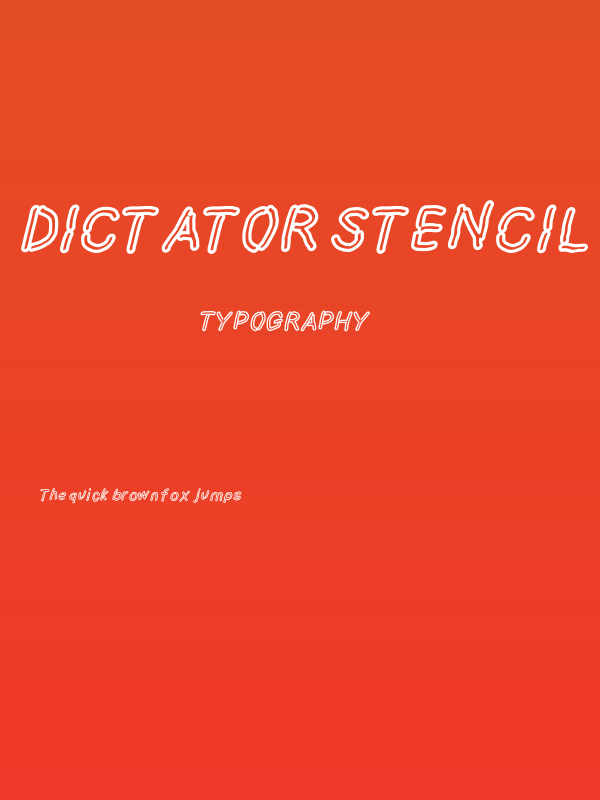 Dictator Stencil Poster