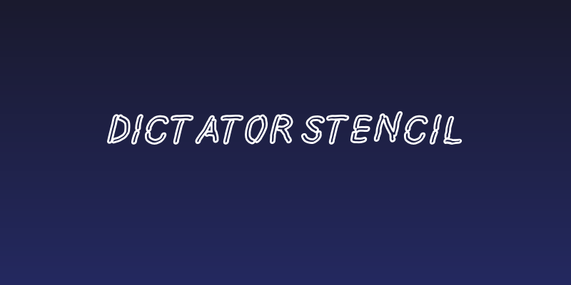 Dictator Stencil Social Header