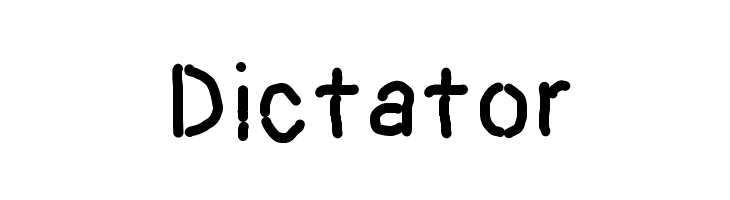 Dictator  Descarca Fonturi Gratis