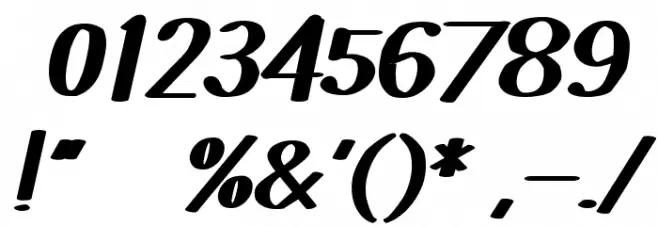 Did you see that Font OTHER CHARS