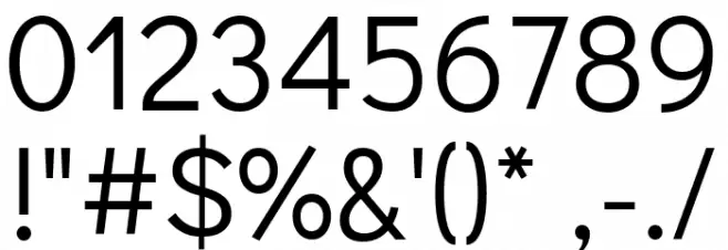 Didact Gothic Regular Font OTHER CHARS