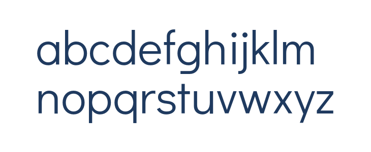 Didact Gothic Regular2 Lowercase