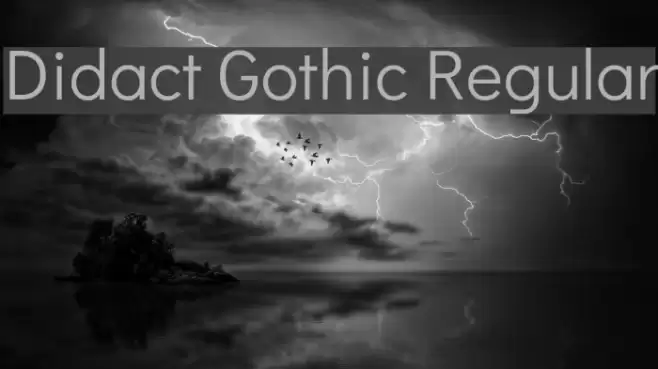 Didact Gothic Regular Fuentes examples