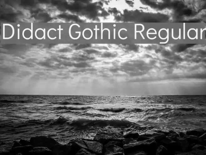Didact Gothic Regular Fuentes examples