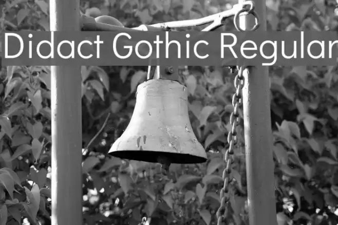 Didact Gothic Regular Fuentes examples