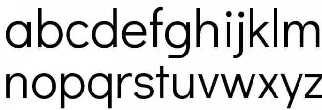 Didact Gothic Regular Font LOWERCASE