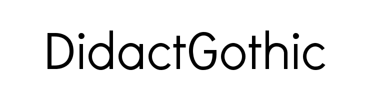 DidactGothic Font