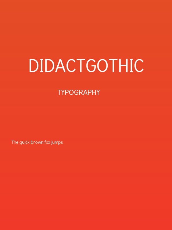 DidactGothic Poster
