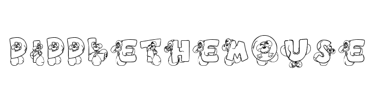 DiddleTheMouse  Frei Schriftart Herunterladen