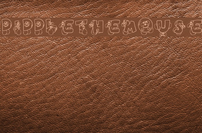 DiddleTheMouse Font examples