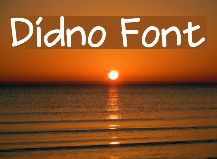 Didno Font examples
