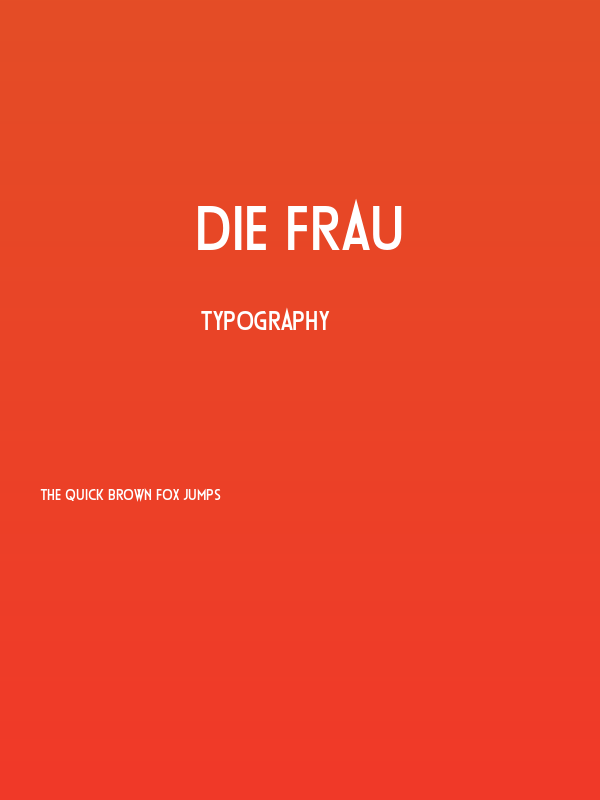 Die Frau Poster