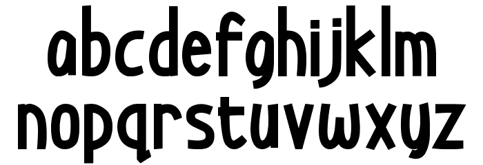 Die Grinsekatze Font LOWERCASE